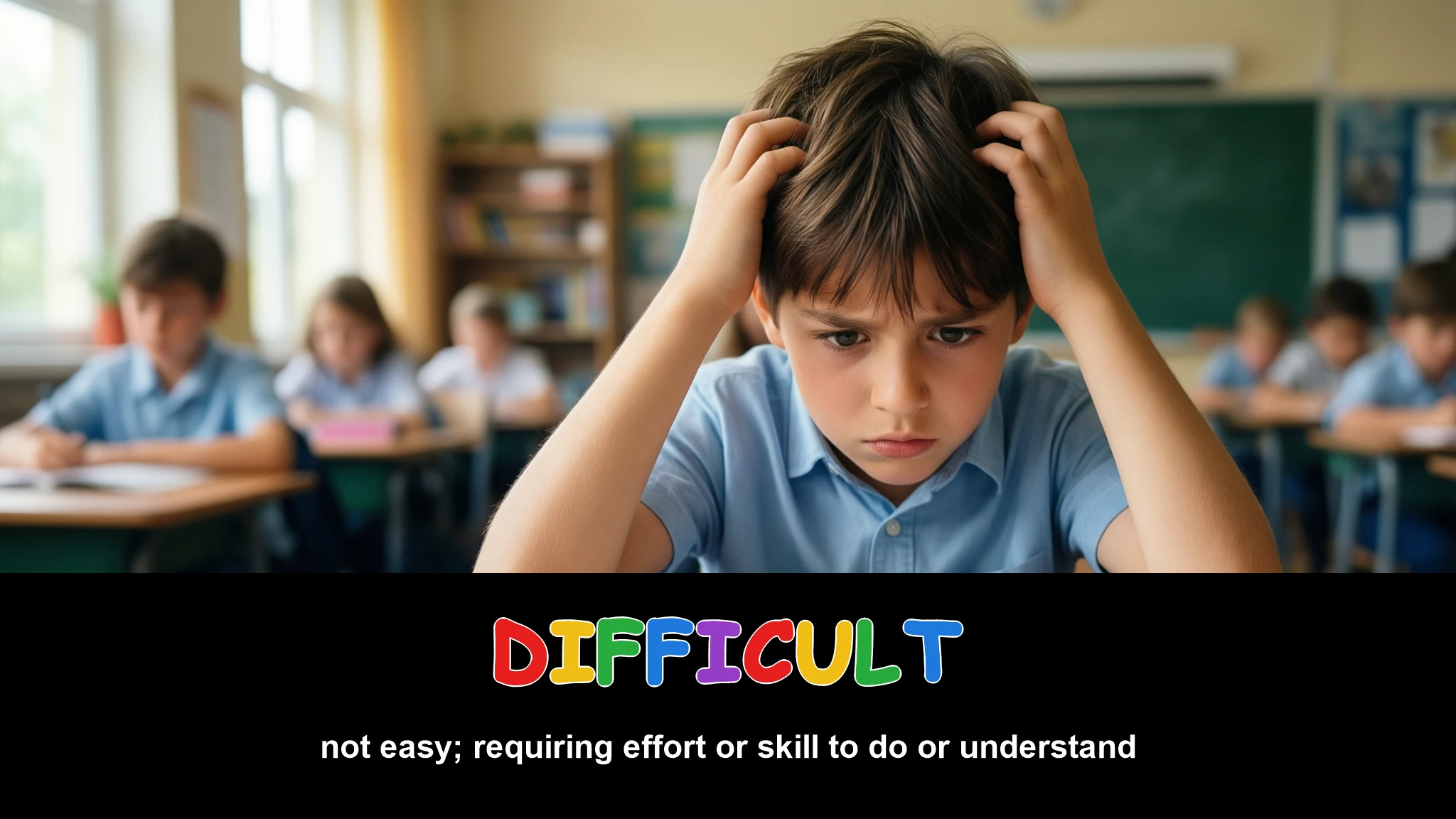 English Illustration for difficult